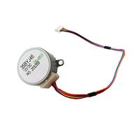 Micro moteur, moteur pas à pas 35BYJ46, DC 5 V 12 V 300 Ohms, petit moteur pas à pas à aimant permanent 24 V, pièces de rechange for humidificateur (vitesse (tr/min) : arbre 10 mm, tension (V) : 5 V 2