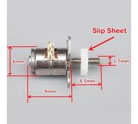 Micro moteur pas à pas de précision, 6mm, 2 phases, 4 fils, tige d'écrou coulissant, bloc de mouvement, petit moteur pas à pas pour appareil photo numérique