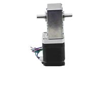 Micro motoréducteur pas à pas électrique A5840-42BY, 17, double arbre, réducteur d'engrenage à vis sans fin à angle droit élevé, réducteur de boîte de vitesses(200 to 1)