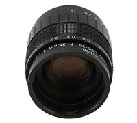 Micro Objectif Unique, Image Lumineuse Augmenter la Vitesse D'obturation 35Mm 2/3 Objectif Manuel F1.7 Grande Ouverture Portable Réduire Éblouissement pour C-Mount Caméra Sans Miroir (BLACK)