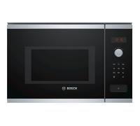 Micro-onde 38 cm - BOSCH Série 4 BFL553MS0 - Inox - H38,2 x L59,4 x P38,8 cm - 900 W - Cleaning Assistance - Display rouge
