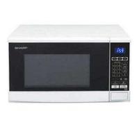 Micro- ondes + Gril Sharp Micro-Onde + Gril R670W 20L 800W Décongélation Minuteur Blanc