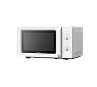 Micro-ondes 19 L/700 W 5 Niveaux de Puissance Eclairage Intérieur Dégivrage Facile Blanc 484*383*288 mm Plateau Rotatif à 360°