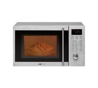 Clatronic Four à micro-ondes encastrable avec grill MWG 778 U / 20 litres / 8 programmes automatiques/Horloge numérique/Peut être installé en dessous du comptoir, argent