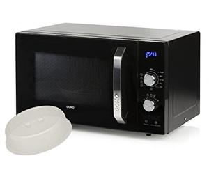 Micro-ondes 23 l 800 W, 8 programmes de cuisson, 5 niveaux de puissance, plateau tournant Ø 27 cm, avec couvercle
