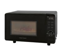 ProfiCook PC MWG 1278 Micro-ondes avec grill 20 l, sans plateau tournant pour une répartition uniforme de la chaleur, noir avec minuterie et fonction décongélation, avec grille de cuisson : 23 x 20 cm