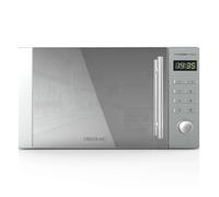 Cecotec Micro-ondes Avec Gril Proclean 5120 Flatbed Mirror. Capacité 20L, 700W, 5 niveaux, gril de 800W, 8 programmes automatiques, écran LED avec horloge et technologie 3DWave, résultats parfaits