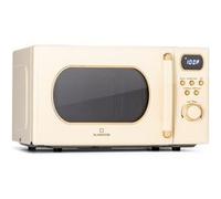 Klarstein Micro-ondes Grill Smart Microwave 800W 20 L Acier inoxydable Vintage Plaque décongélation