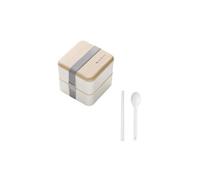 Micro-Ondes Boîte à Lunch Japonaise en Bois Bento Box 2 Couche de Stockage de Conteneurs Nouveau CFYP802
