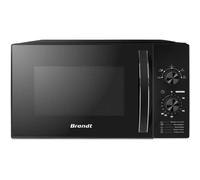 Micro-ondes Brandt SM2802B 28L 900W plateau 29 cm intérieur inox Noir