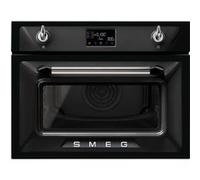 Micro-ondes combiné Encastrable Smeg SO4902M1N 40 L Noir Noir H