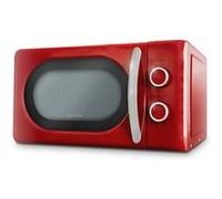 Grunkel - Micro-ondes de 20 l de capacité MW-20 avec design vintage et 5 niveaux de puissance - Fonction décongélation et minuterie - 700 W (rouge)