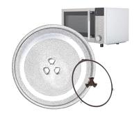 Micro-ondes De De Déchaînement - Four À Moto À Plateau En Verre | Accessoire De Cuisine - En Verre 24,4 Cm Avec Bague Tournante, Résistant À La Chaleur, Cuire Le Chauffage, J'utilise Des