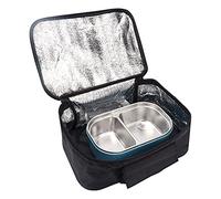 Micro-ondes de voiture, mini voiture portable micro-ondes 12V four électrique chauffage rapide boîte de pique-nique pour voyage camping cuisine cuisine noir