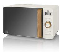 Micro-ondes Digital 20L Design Moderne Nordic, 800W, Blanc, SWAN, SM22036WHTNEUN