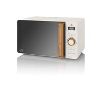 Swan Four à micro-ondes numérique Nordic SM22036WHTNEU – 20 L, 800 W, 6 niveaux – Blanc mat