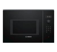 Micro-ondes simple encastrable 900W - BOSCH - BFL554MB0 - SER6 - Noir - Volume 25L - H 38,2 x L 59,4 x P 38,8 cm