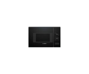 Micro-ondes encastrable Bosch Serie 4 BFL520MB0 Solo 20 L 800 W Noir brillant, ouverture latérale droite, plateau 25,5 cm, 5 niveaux de puissance
