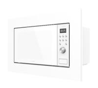 Cecotec Micro-ondes à encastrer Digital GrandHeat 2050 Acier noir. 800 W, 20 litres, gril, 7 fonctions, revêtement intérieur en céramique, acier noir encastré. (700 W, Blanc)