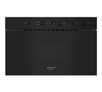 Hotpoint - HAMK11B Micro-ondes Encastrable 22L - Technologie Multiwave 3D, Gril Autonettoyant - Écran LCD Tactile et Sécurité Enfants - H 38,2 x L 59,5 x P 32 cm - Noir