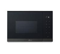 LG Micro-ondes avec grill MG7Z2593B, 900W, 25L, acier noir et noir, contrôle tactile, menus automatiques