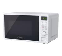 Candy Idea CMGA20SDLWLI Four Micro-ondes Gril 700W 20L Digital, Fonctions Gril et Décongélation, 8 Menus Auto, Cuisson Express, Plateau Tournant, 5 Niveaux de Puissance, Grille Métal, Blanc & Noir