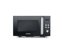 Severin Four micro-ondes grill MW 7763 - 25 L, 900 W, fond céramique, Be-Silent, noir/inox
