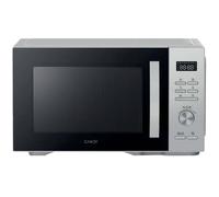 Candy CMGA31W8DLS Micro-ondes avec gril, 31 L, 900 W-1500 W, 5 niveaux de puissance, 8 voitures, sécurité enfant, assiette 31,5 cm, écran numérique, décongélation, ouverture gauche, acier inoxydable