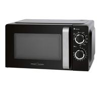 Micro-ondes grill noir en acier inoxydable - Bomann - 17 L - 700 W - 6 niveaux de puissance - Minuterie 30 min