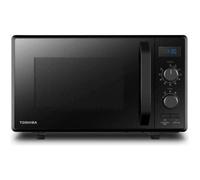 Toshiba MW2-AG23P (BK) Four à micro-ondes 900 W 23 L avec Fonction Grill 1050 W, 8 Menus Automatiques, Fonction ECO, Plateau Tournant avec Mémoire de Position, Noir