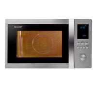 Sharp R-982STWE - Four micro-ondes combiné - grill - pose libre - 42 litres - 1000 Watt - acier inoxydable