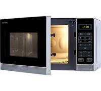 Micro-ondes Gris 20 L 800 W 6 programmes automatiques 5 niveaux de puissance Sharp R242INW