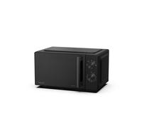 Micro-ondes Hisense H20MOBP1HGI 20 L avec gril Inverter noir, 700 W + 800 W, ouverture latérale, commandes rotatives, plateau verre 25,5 cm