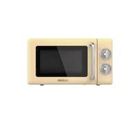 Micro-Ondes Mécanique Proclean 3010 Retro Jaune. 20 L, 700 W en 6 niveaux, minuterie jusqu'à 30 minutes, mode dégivrage, design vintage en jaune,