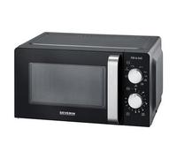 SEVERIN Four Micro-ondes, Gril 900W, 17L, 9 niveaux de puissance, Minuteur 30 min, Plateau tournant amovible (Ø24,5cm), Noir, MW7781