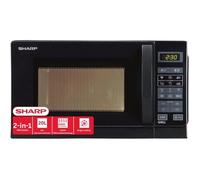 Micro-ondes noir avec grill - SHARP - 20 l - Puissance micro-ondes 800 W - Puissance de grill 1000 W