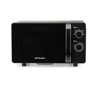 Micro-ondes Orbegozo MI 2061 CE, 20 litres, 700 W, sans plateau rotatif, convient pour les plats carrés, 5 niveaux de puissance, noir.