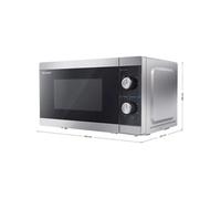 Sharp YC-MS01E-S - Four micro-ondes monofonction - 20 litres - 800 Watt