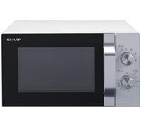 Sharp R204WA micro-onde Argent, Blanc Micro-onde simple Comptoir 20 L 800 W