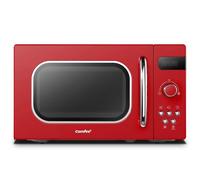 Comfee' Micro-ondes rétro CMSRO 20 di rd – 8 menus, 5 puissances, 20 L, 800 W – Rouge passionné