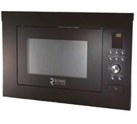 Micro-ondes Romo Ro-mwe25ln Noir avec Grill 25 litres 1 000 W/1 400 W Multifonction 6 niveaux de puissance