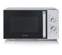 Micro-ondes SEVERIN MW 7795 28 L 900 W 5 niveaux Décongélation Minuteur 35 min Platine tournante Noir Inox noir mat brossé Argent