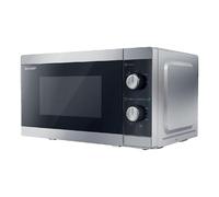 Sharp Four à micro-ondes YC-MS01ES 20 L 800 W Dégivrage 5 niveaux Minuterie Argent/Noir
