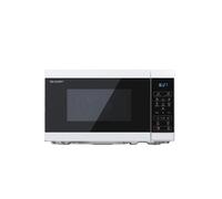Sharp Micro-ondes YC-MS02E-W – Comptoir 20 L 800 W – Noir/Blanc