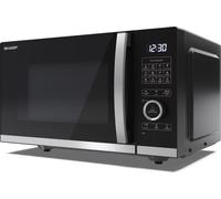 Micro-ondes Sharp YC-QG254AE-B Noir 900 W - Capacité : 25 litres - Niveaux de puissance micro-ondes : 10 - Type de contrôle : Semi-numérique