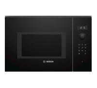 Micro-ondes simple encastrable 900W - BOSCH - BFL554MB0 - SER6 - Noir - Volume 25L - H 38,2 x L 59,4 x P 38,8 cm