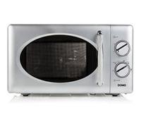 DOMO Micro-ondes rétro DO3025 – 900W, 25 L, 6 niveaux, fonction décongélation