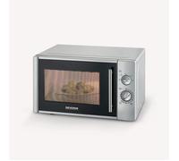 Micro-ondes solo grand format - SEVERIN - 5 niveaux de puissance, décongélation, minuterie 35 min, 900W, 28L - Argent - MW 7772