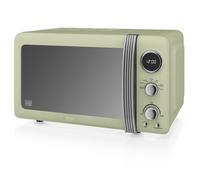 Swan - SM22030GNEU Retro Micro-ondes Numérique 20L, 5 Niveaux Puissance, Décongélation, Minuterie 800W Vert - Vert