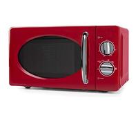 Micro-ondes Vintage Rouge de 700 W. Capacité de 20 L. 6 niveaux de puissance. Minuterie de 30 minutes